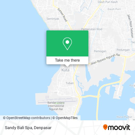 Sandy Bali Spa map