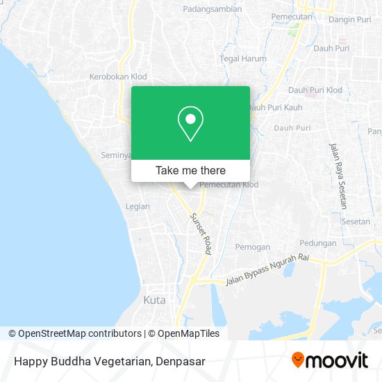 Happy Buddha Vegetarian map