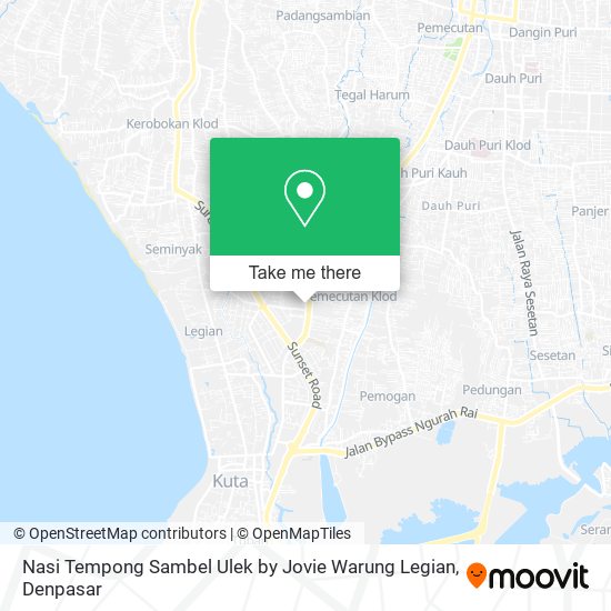 Nasi Tempong Sambel Ulek by Jovie Warung Legian map