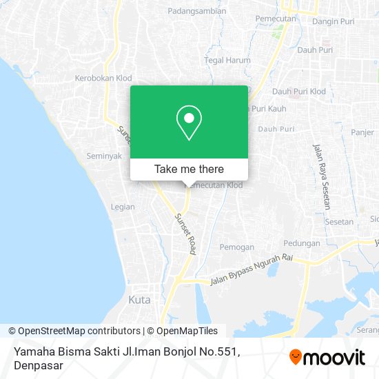 Yamaha Bisma Sakti Jl.Iman Bonjol No.551 map