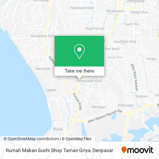 Rumah Makan Sushi Shop Taman Griya map