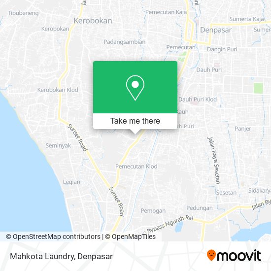 Mahkota Laundry map