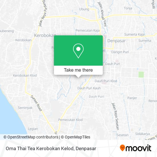 Oma Thai Tea Kerobokan Kelod map