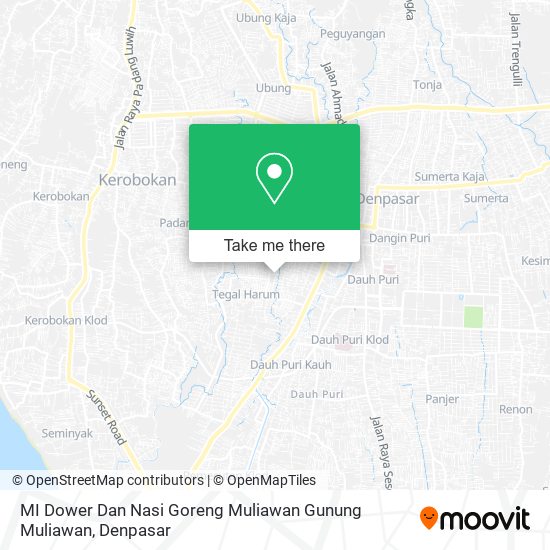 MI Dower Dan Nasi Goreng Muliawan Gunung Muliawan map