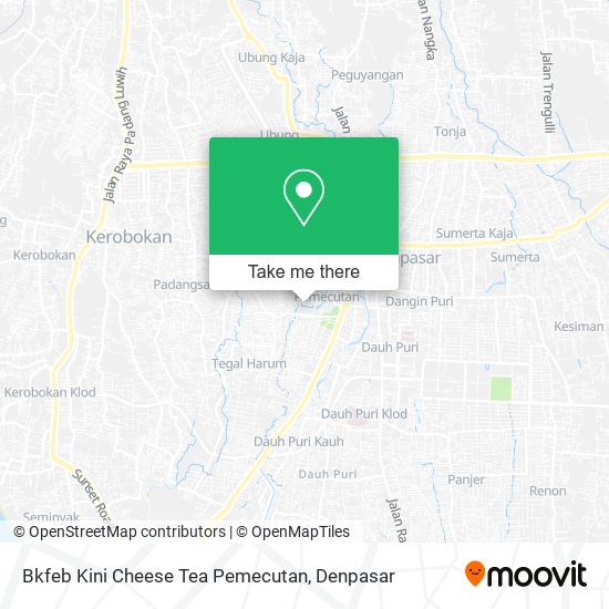 Bkfeb Kini Cheese Tea Pemecutan map