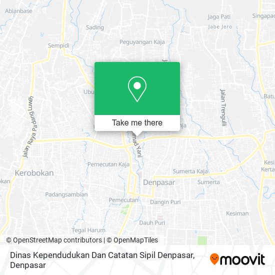Dinas Kependudukan Dan Catatan Sipil Denpasar map