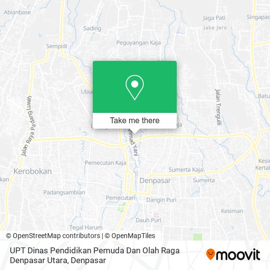 UPT Dinas Pendidikan Pemuda Dan Olah Raga Denpasar Utara map