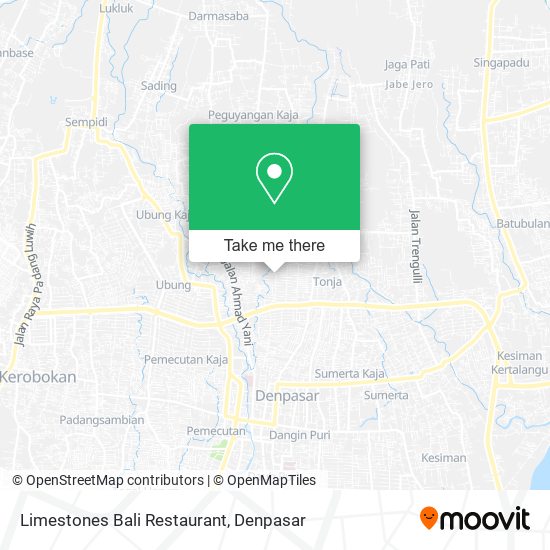 Limestones Bali Restaurant map