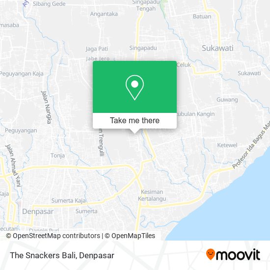 The Snackers Bali map