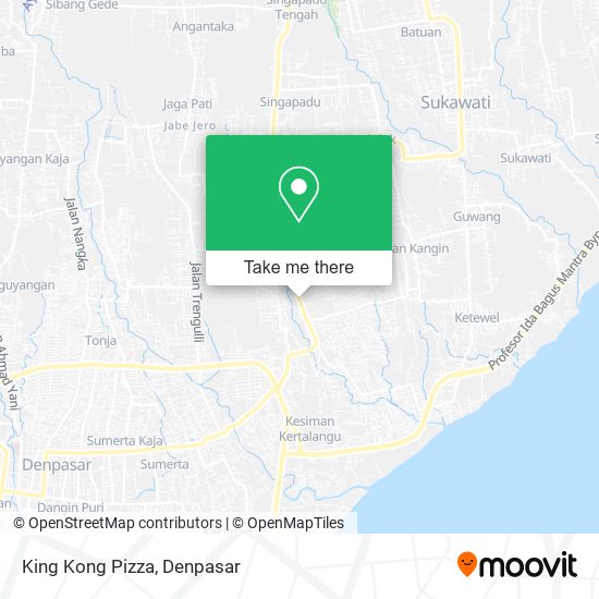 King Kong Pizza map