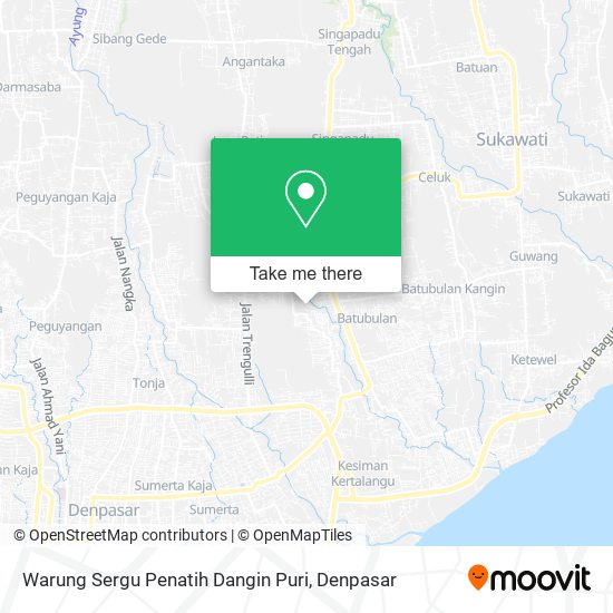 Warung Sergu Penatih Dangin Puri map