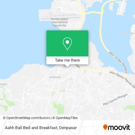 Aahh Bali Bed and Breakfast map