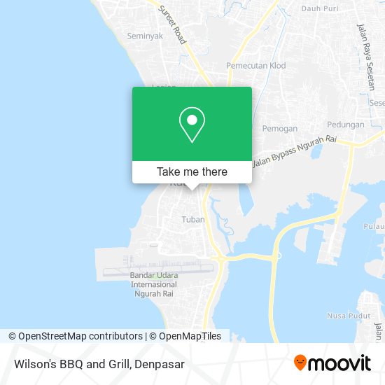 Wilson's BBQ and Grill map
