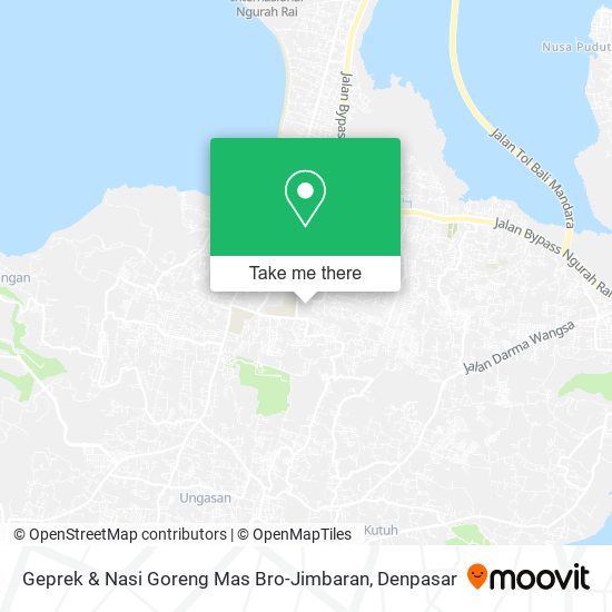 Geprek & Nasi Goreng Mas Bro-Jimbaran map