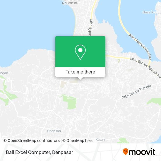 Bali Excel Computer map