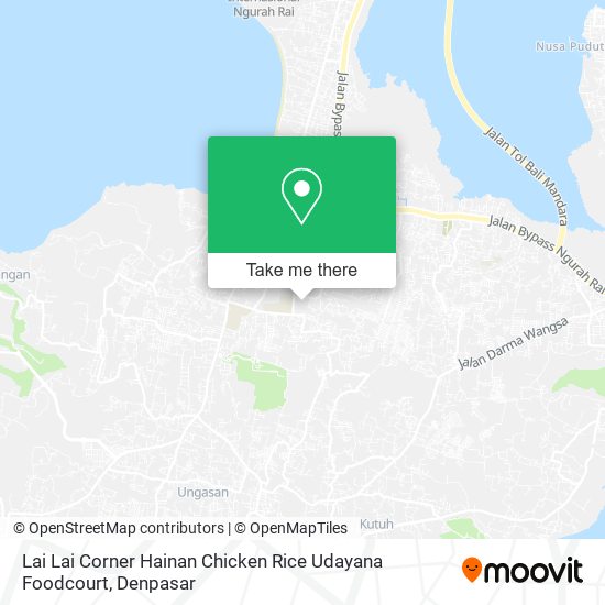 Lai Lai Corner Hainan Chicken Rice Udayana Foodcourt map