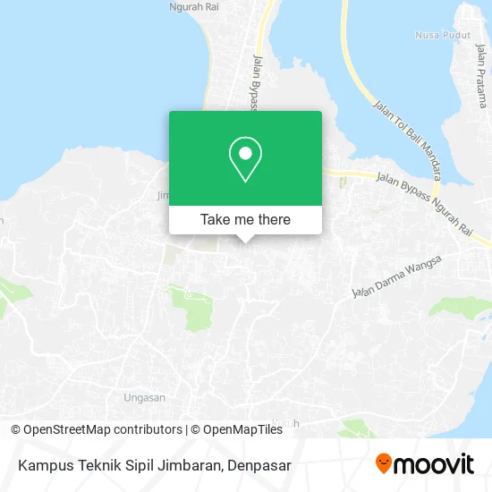 Kampus Teknik Sipil Jimbaran map