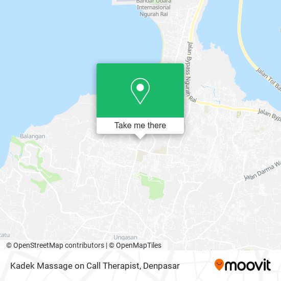Kadek Massage on Call Therapist map