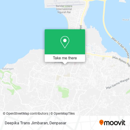 Deepika Trans Jimbaran map