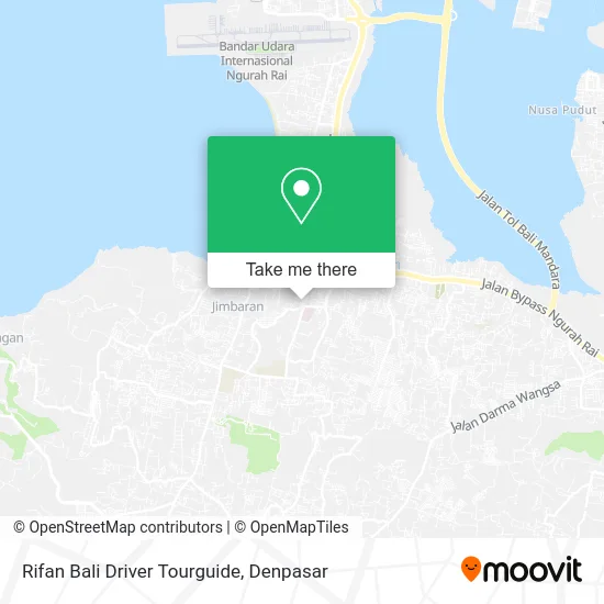 Rifan Bali Driver Tourguide map