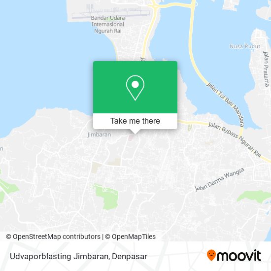 Udvaporblasting Jimbaran map