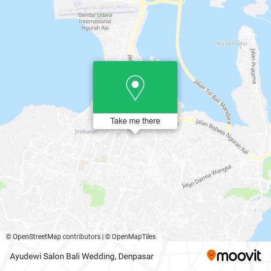 Ayudewi Salon Bali Wedding map