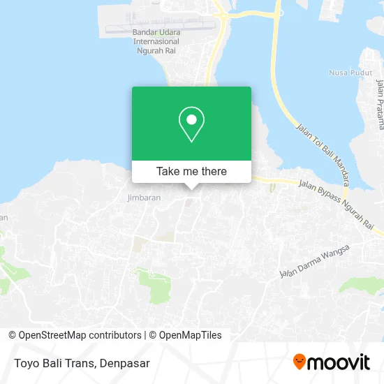 Toyo Bali Trans map