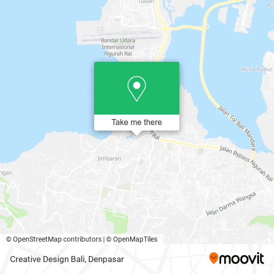 Creative Design Bali map