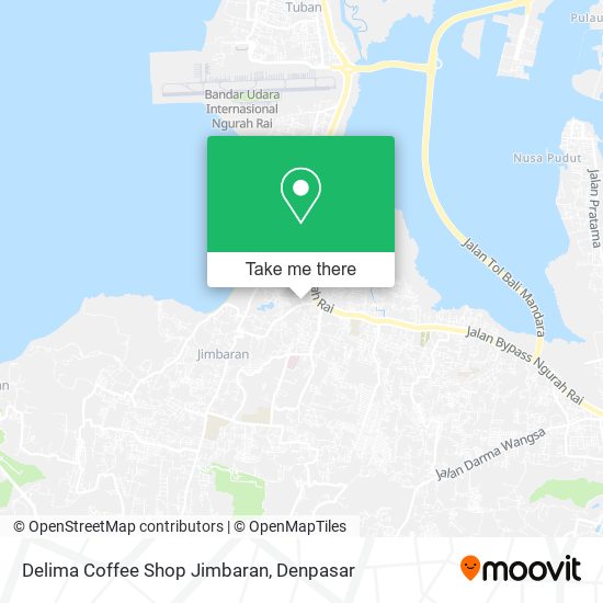 Delima Coffee Shop Jimbaran map