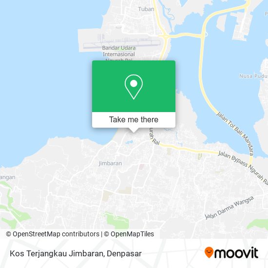 Kos Terjangkau Jimbaran map