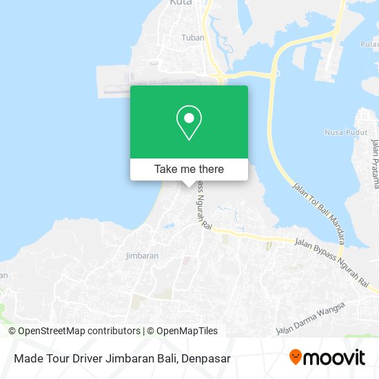 Made Tour Driver Jimbaran Bali map