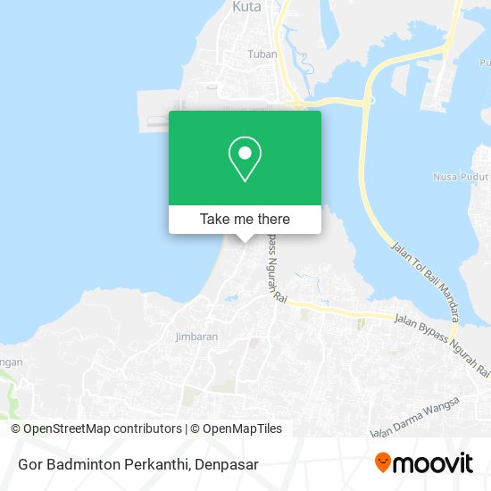 Gor Badminton Perkanthi map