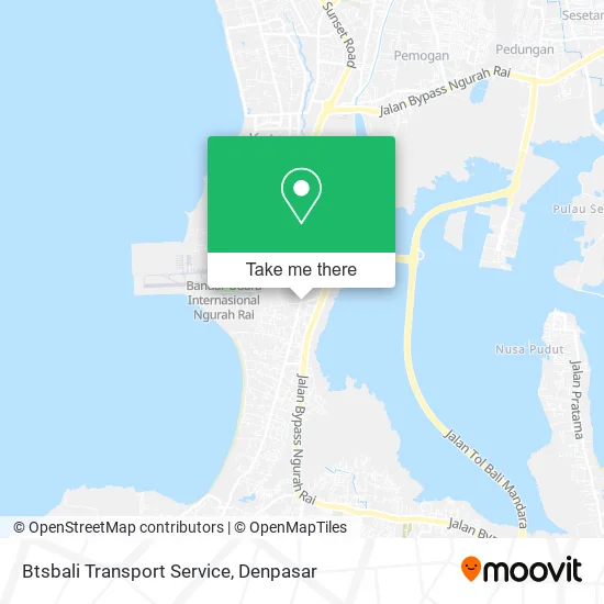 Btsbali Transport Service map