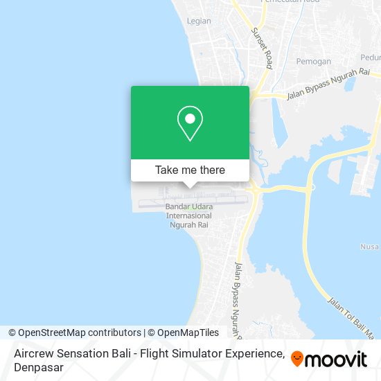 Aircrew Sensation Bali - Flight Simulator Experience map