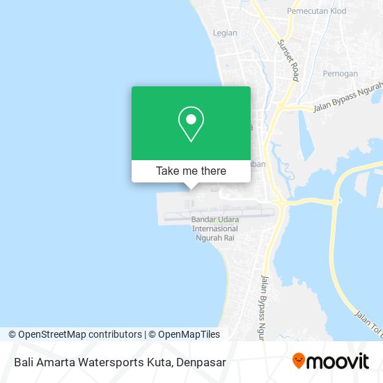 Bali Amarta Watersports Kuta map