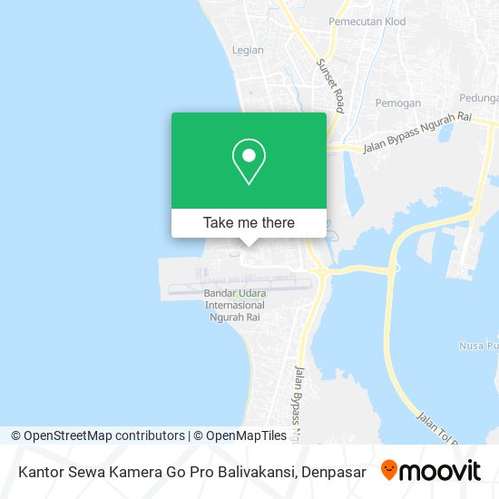 Kantor Sewa Kamera Go Pro Balivakansi map