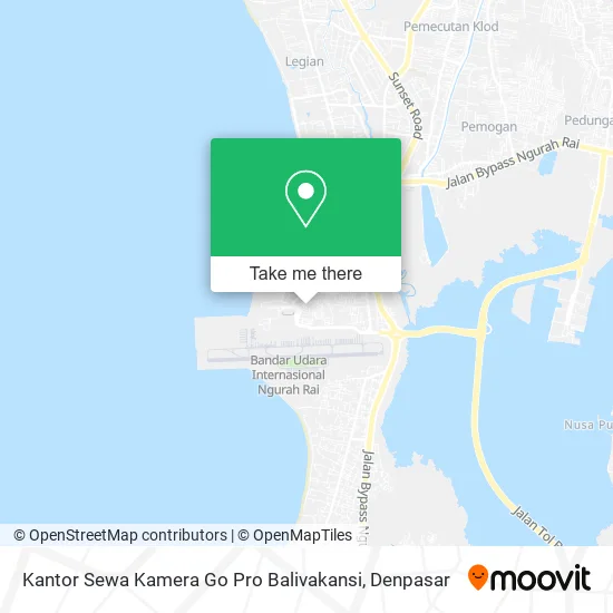 Kantor Sewa Kamera Go Pro Balivakansi map