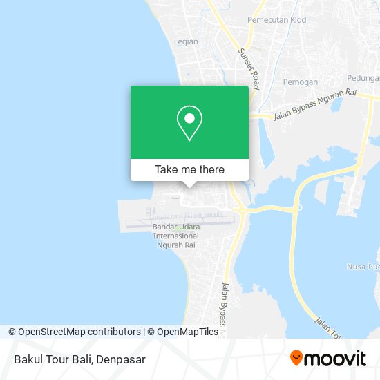 Bakul Tour Bali map