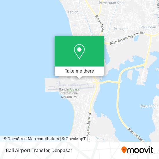 Bali Airport Transfer map