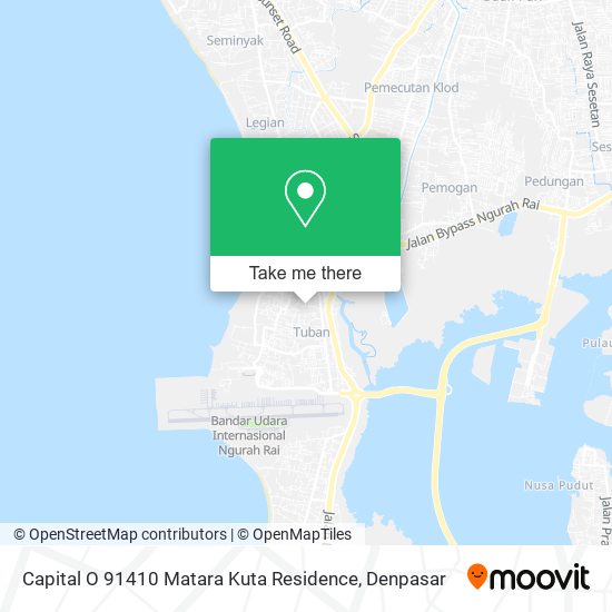 Capital O 91410 Matara Kuta Residence map