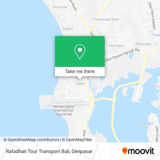 Rafadhan Tour Transport Bali map