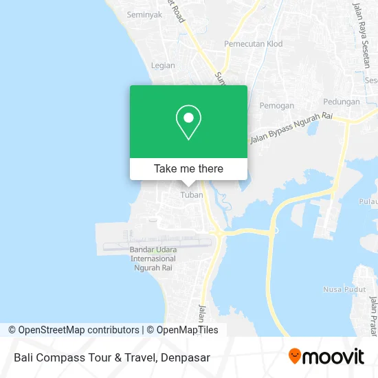 Bali Compass Tour & Travel map