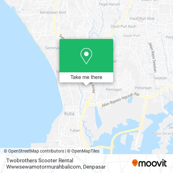 Twobrothers Scooter Rental Wwwsewamotormurahbalicom map