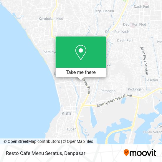 Resto Cafe Menu Seratus map