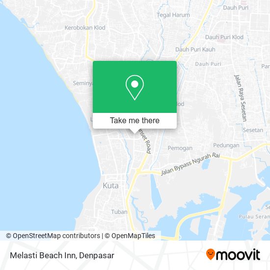 Melasti Beach Inn map