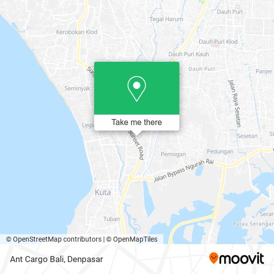 Ant Cargo Bali map