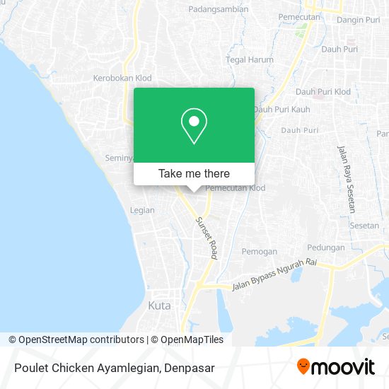 Poulet Chicken Ayamlegian map