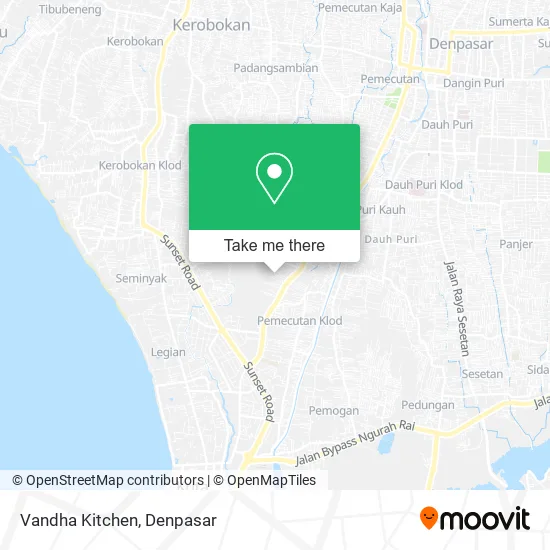Vandha Kitchen map