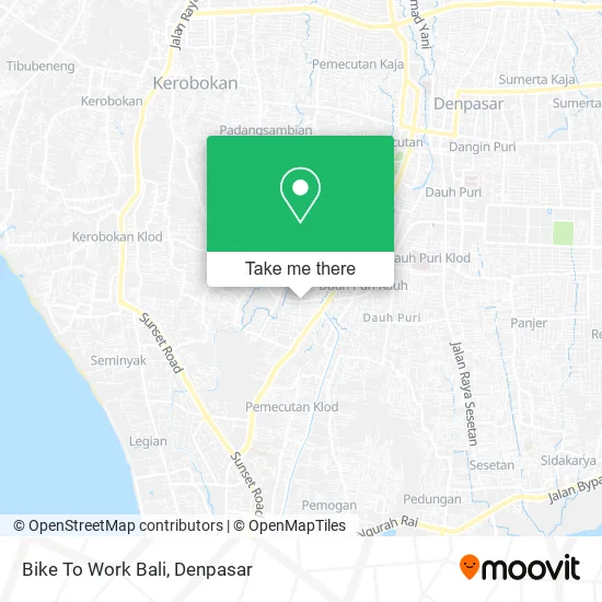 Bike To Work Bali map