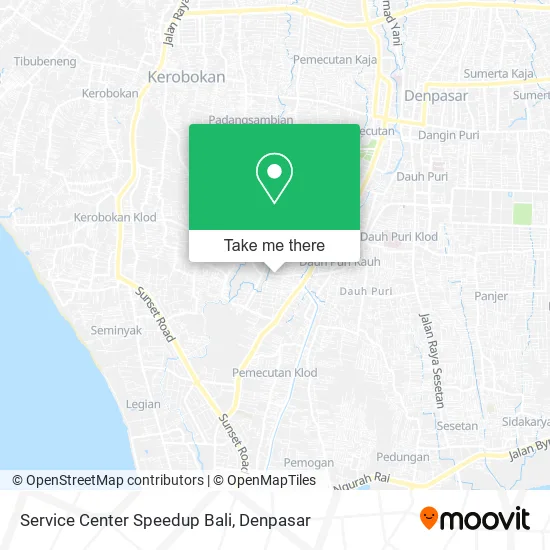 Service Center Speedup Bali map